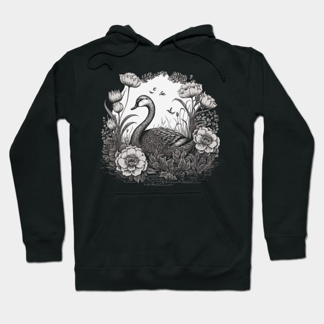 Beautiful Swan Hoodie by gblackid